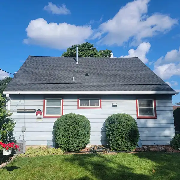 Small home with new shingles