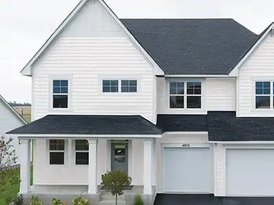 White, mid-class home