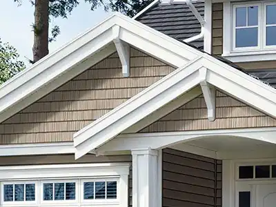 Cedar siding close-up
